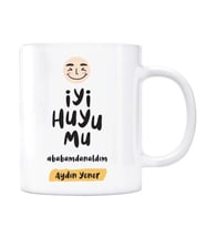Kişiye Özel İsimli Baba Kupa İyi Huyumu Babamdan Aldım