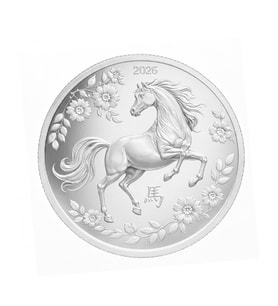 AgaKulche Çin Takvimi At Yılı 2026 Gümüş Sikke Coin