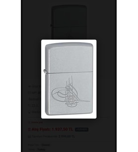 ZIPPO ÇAKMAK 2 NUMARA