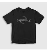 Presmono Unisex Çocuk Siyah Logo Evanescence T-Shirt 146261tt