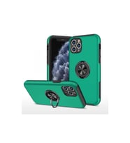 Apple iPhone 11 Pro Max Kılıf Elit Yüzüklü Kapak - Yeşil