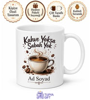 Kahve Tiryakisi Kafein Bağımlısı Espresso Uyanış Kupa Bardak Hediye