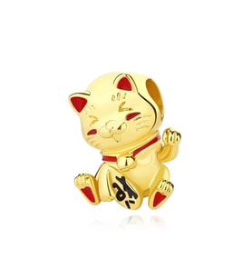 Şanslı Sarı Kedi Maneki Neko Gato Charm