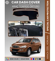 SSANGYONG KYRON (2005-2015) Torpido Örtüsü Ön Göğüs Halı Torpido Koruma Tam Uyum Kaymaz UV Koruma