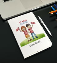 23 Nisan Tasarımlı Kişiye Defter Ve Kalem Seti