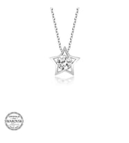 SWAROVSKİ TAŞLI YILDIZ 925 AYAR GÜMÜŞ KOLYE