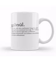 Gönül Kelime Kupa Bardak Porselen