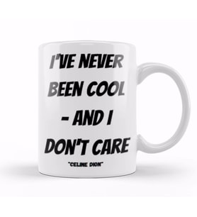 Celine Dion Quotes Gift  Vintage Kupa Bardak Porselen