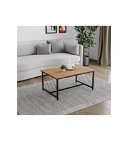 60x90 Metal Ayaklı Düz Kesim Orta Sehpa