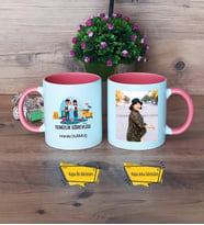 Temizlik Görevlisi Kupa Bardak Pembe Fotoğraflı
