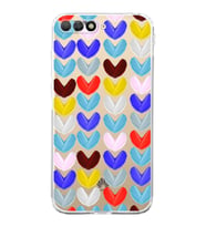 PrintiFy Huawei Y6 2018 ile Uyumlu Water Color 1  Kamera Korumalı Şeffaf  Kılıf