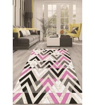 Dijital Kaymaz Taban Yıkanabilir Modern Renkli Salon Halısı Mutfak Halısı Yolluk ND-HT-1344 (Pembe)