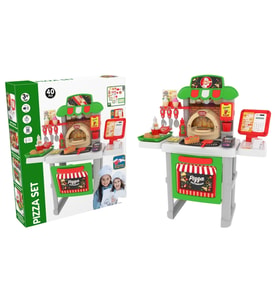 Sesli Işıklı Kasiyerli Pizza Restoran Oyun Seti