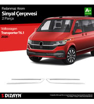 VW Transporter T6.1 Krom Sinyal Çerçevesi 2 Prç. 2020 Üzeri