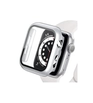 Apple Watch Ultra 49mm Camlı Kasa Ekran Koruyucu - Gümüş