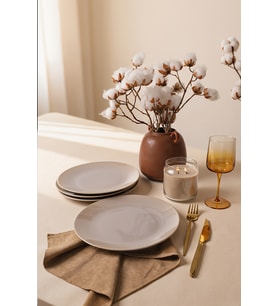 Keramika Taupe Ege Servis Tabağı 26 Cm 4 Adet 594