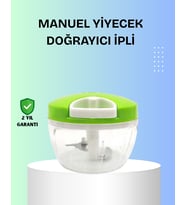 El Tipi Yiyecek Kıyıcı Üç Bıçaklı Pratik Doğrayıcı