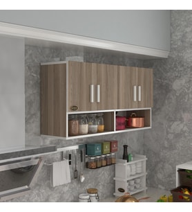Kenzlife hazır mutfak vesper crd 060*120*32 mutfak banyo dolabı kapaklı raflı