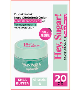 New Well Hey Sugar - Sakız Aromalı Dudak Peelingi 20 gr