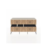 Kronos Konsol 8 Raflı 8 Kapaklı 176x59x99 Aytaşı-Çam/Antrasit