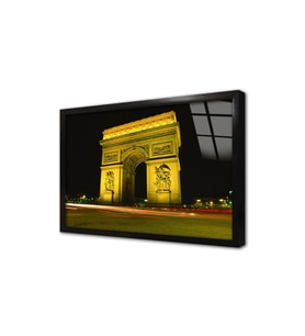 Paris Şanzelize Çerçeveli Cam Tablo