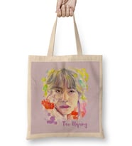 Bts Colorfull Taehyug Bez Çanta Uzun Saplı