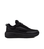 Trend Adımlar Siyah Unisex Kalın Taban Comfortable Sneaker