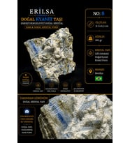 Sertifikalı Doğal Kyanit Taşı Kütle – Ham Kristal Dekoratif Mineral Parçası NO8