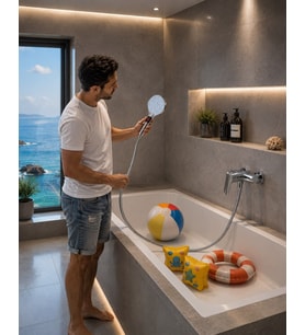 Digital Led Ekranlı Mafsallı Duş Seti Acar 17.07.200DL