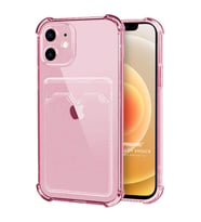 Microsonic Apple iPhone 12 Card Slot Shock Kılıf Pembe