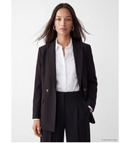 LCW EVERYDAY Kahverengi Kruvaze Yaka Kadın Blazer Ceket