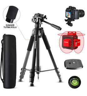 KOBB KBL20T 160CM Su Terazili Profesyonel Alüminyum Lazer Tripod