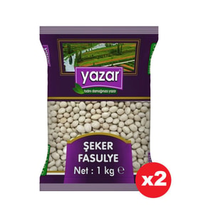 Yazar Şeker Fasulye 1 Kg. x 2 Paket