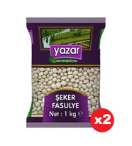 Yazar Şeker Fasulye 1 Kg. x 2 Paket