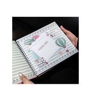 Mint Anı Defteri, Mint Hamile Defteri, Bebek Anı Defteri, Mint Bebek Günlüğü & Hamile Günlüğü + Sticker Hediyeli (Turkuaz)