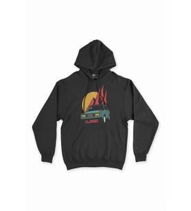 Şahin Doğan Klasik Siyah Sweatshirt Hoodie