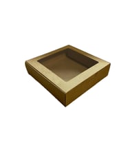 Karton Kutu Pencereli  Havlu Kutusu 20X20X5 (10 Adet)  Kraft