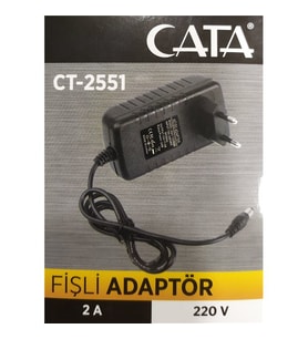 Cata 12 Volt 2 Amper Fişli Adaptör Ct-2551