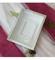 25X35 GÜMÜŞ LEDLİ FOTOĞRAF BÖLÜMLÜ ANI ÇERÇEVESİ- NİŞAN SÖZ GÜLLERİNİZ İÇİN ÇERÇEVELER