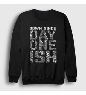 Presmono Unisex Siyah Day One Ish Wwe Güreş The Usos Sweatshirt 525520tt