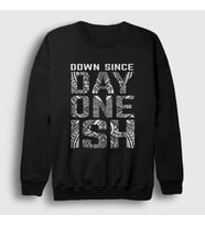 Presmono Unisex Siyah Day One Ish Wwe Güreş The Usos Sweatshirt 525520tt