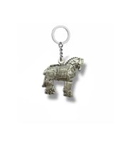 TROYA HORSE ANAHTARLIK (Truva Atı Figürlü Unisex Metal Anahtarlık)