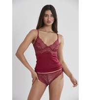 Dantelli Penye Atlet Külot / Kaşkorse Set