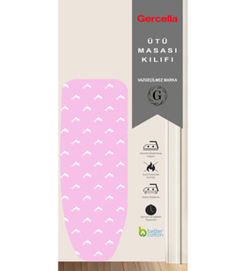 Pembe Xsmall Ütü Masası Kılıfı Bezi Örtüsü Hediye Paketli