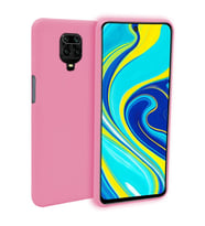 Xiaomi Redmi Note 9S İnce Mat Silikon Kılıf Pembe