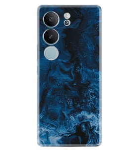 Vivo V29 Kılıf Silikon Desen Özel Seri Blue Zigzag 1687