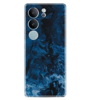 Vivo V29 Kılıf Silikon Desen Özel Seri Blue Zigzag 1687