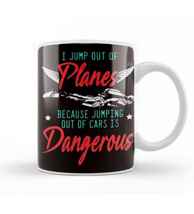 Jump Out Of Planes Skydiving Skydiver Parachuting Parachute Kupa Bardak Porselen