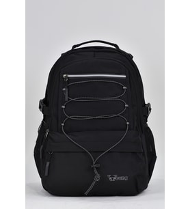 Elatae Unisex Çok Gözlü Günlük Seyahat Okul Sırt Çantası Siyah 51534