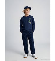 LCW Kids Lacivert Beli Lastikli Erkek Çocuk Pantolon